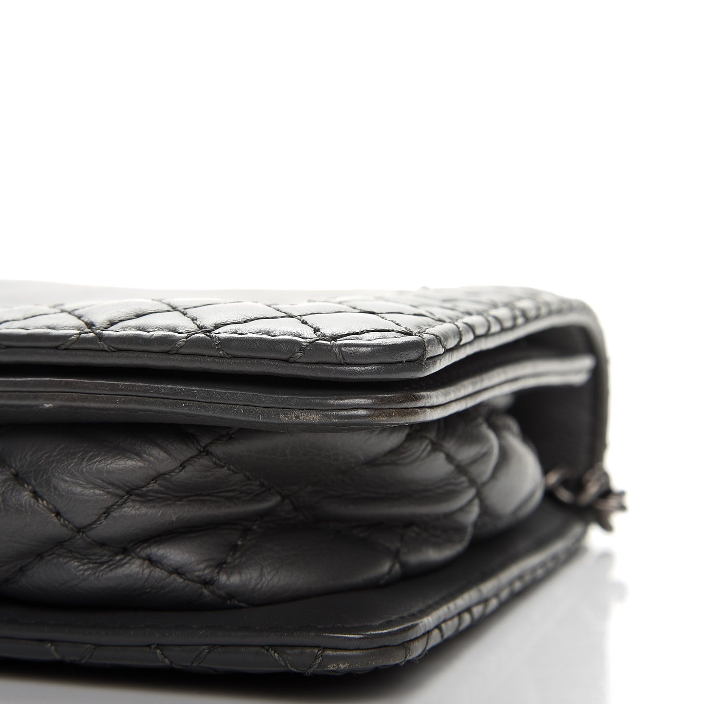 Calfskin Small Boy Reverso Flap Grey