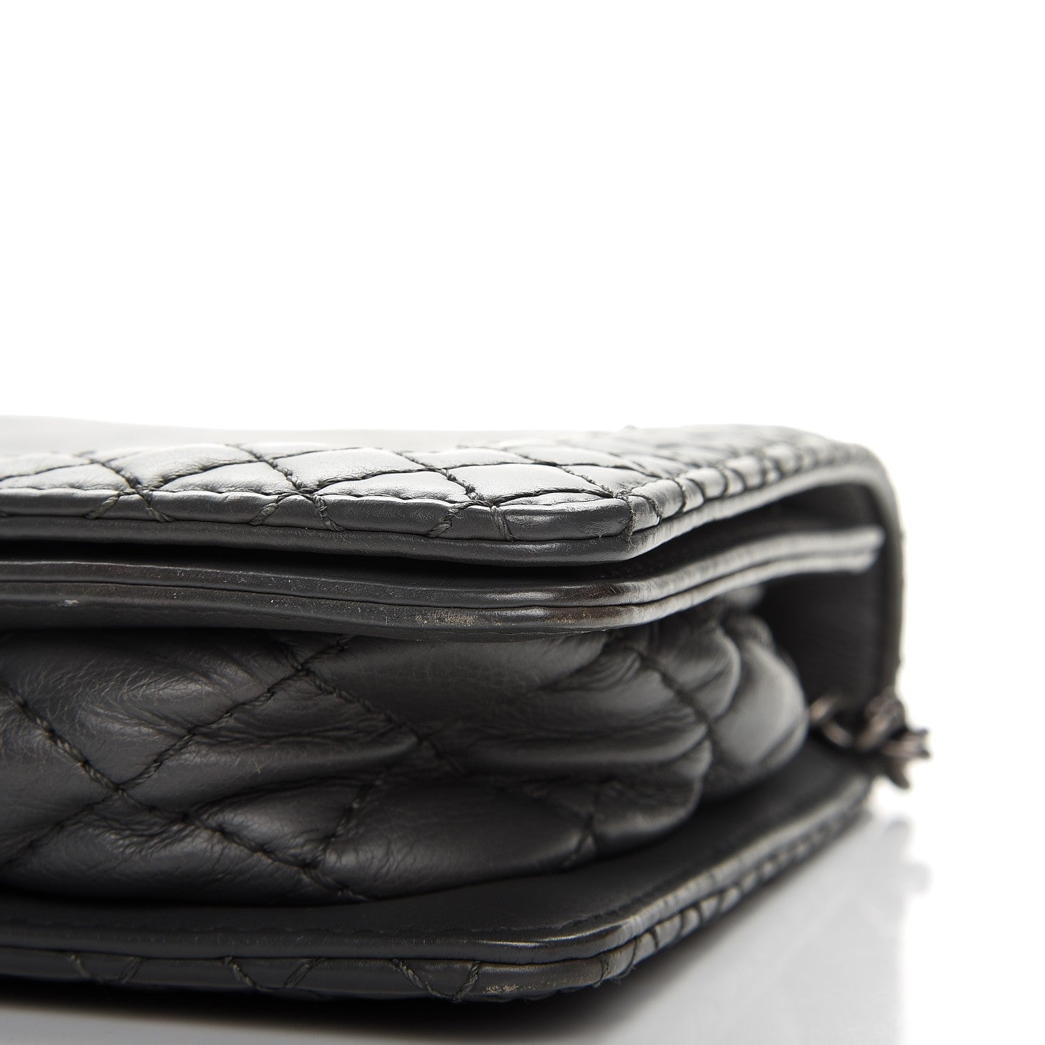 Chanel Calfskin Small Boy Reverso Flap Grey 10 of 11