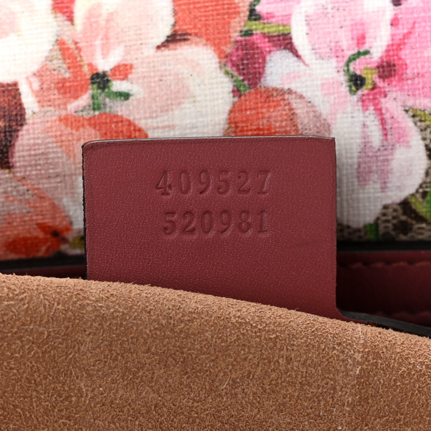 Gucci GG Supreme Monogram Blooms Medium Boston Beige Multicolor Dry Rose 7 of 10