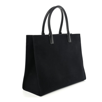 Versace Canvas Calfskin Large La Medusa Tote Bag Black 2 of 8