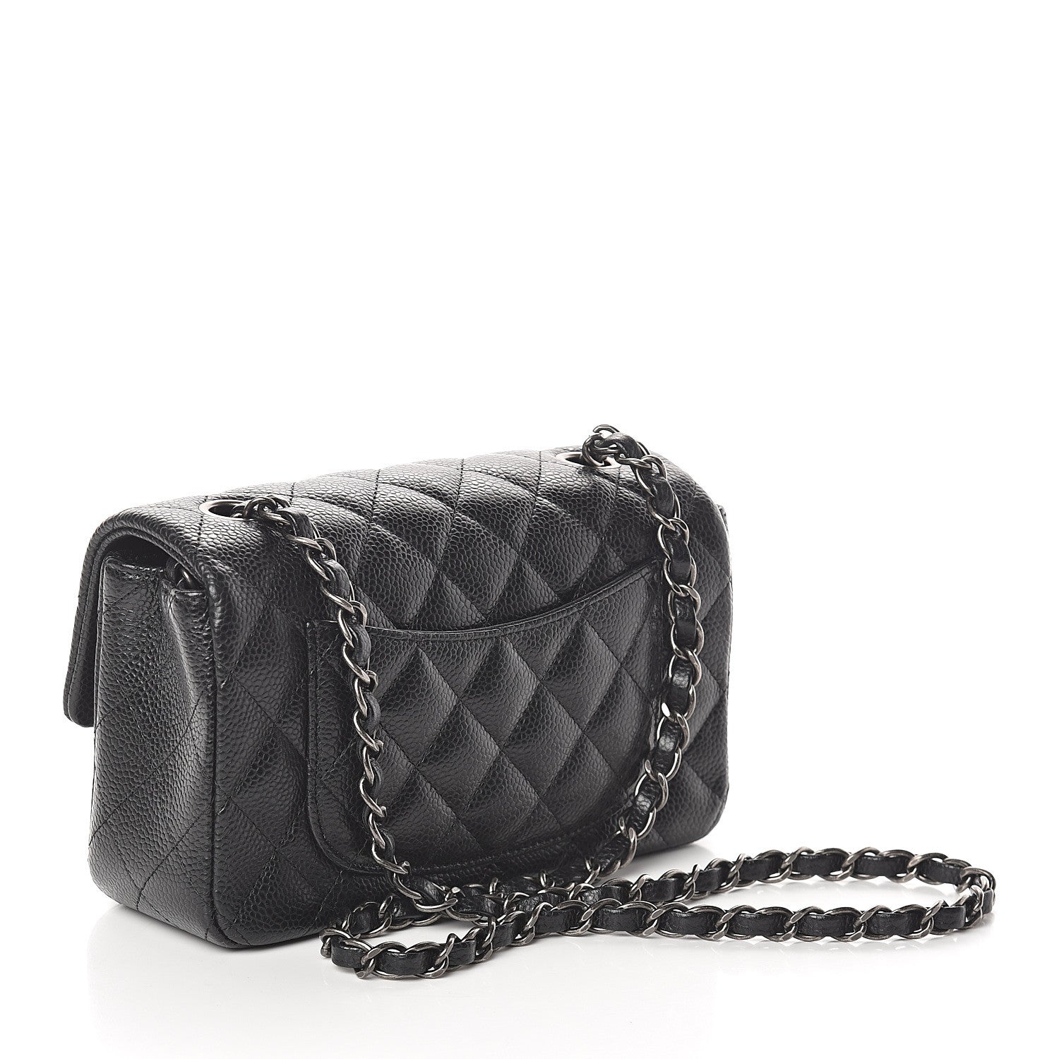Chanel Caviar Quilted Mini Rectangular Flap Black 2 of 8