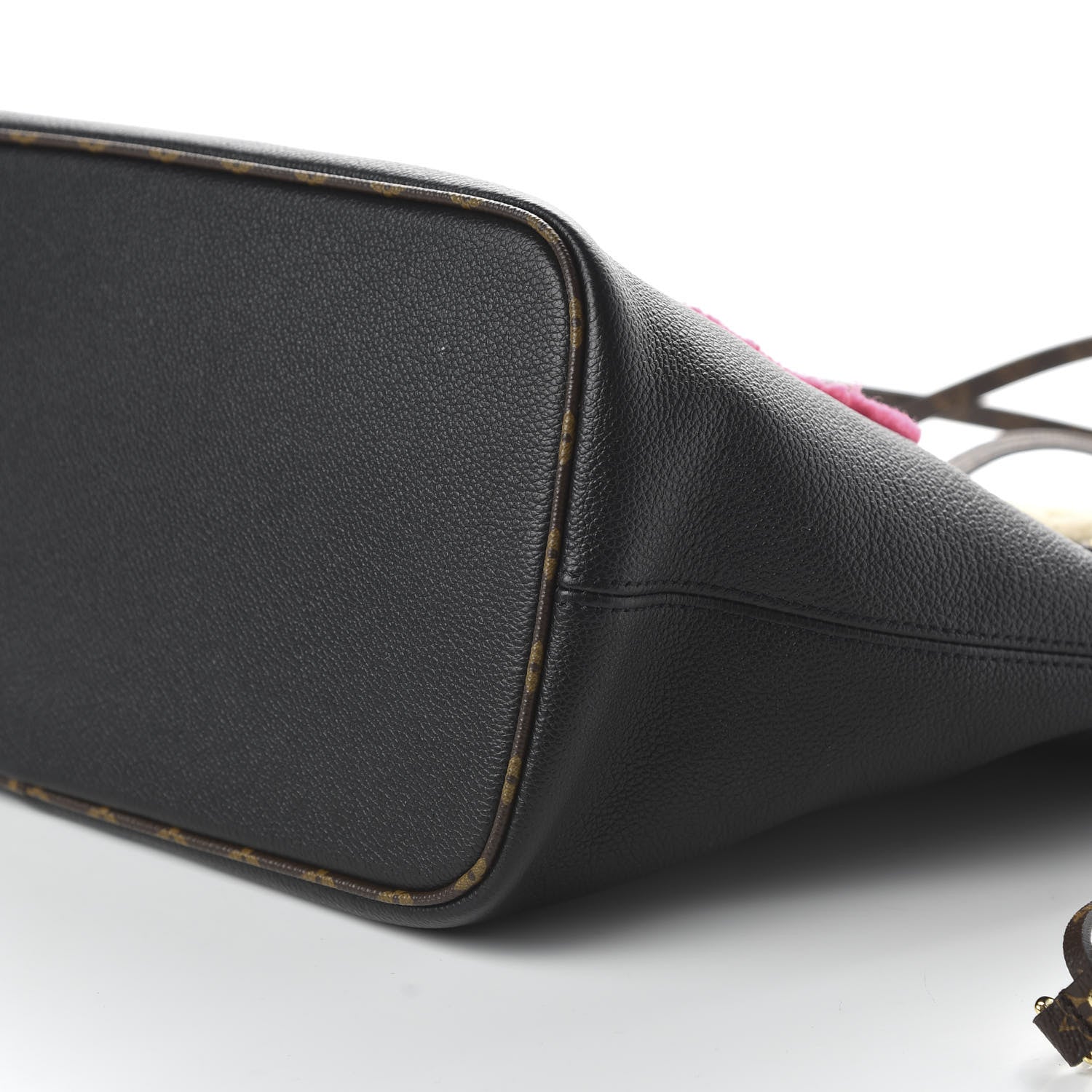 Louis Vuitton Calfskin Monogram Teddy Neverfull MM Black 8 of 10