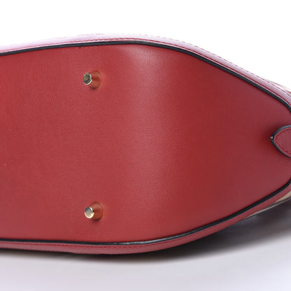 Burberry Horseferry Check Small Orchard Bowling Bag Honey Parade Red 8 of 9
