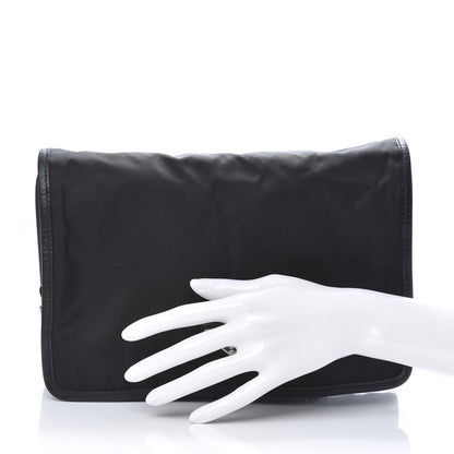 Prada Nylon Tessuto Saffiano Travel Pouch Black 2 of 10