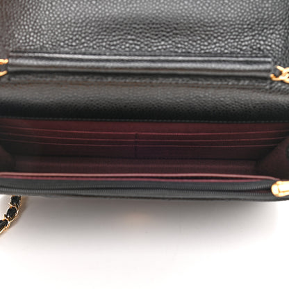 Chanel Caviar Quilted Wallet On Chain WOC Black 5 of 10