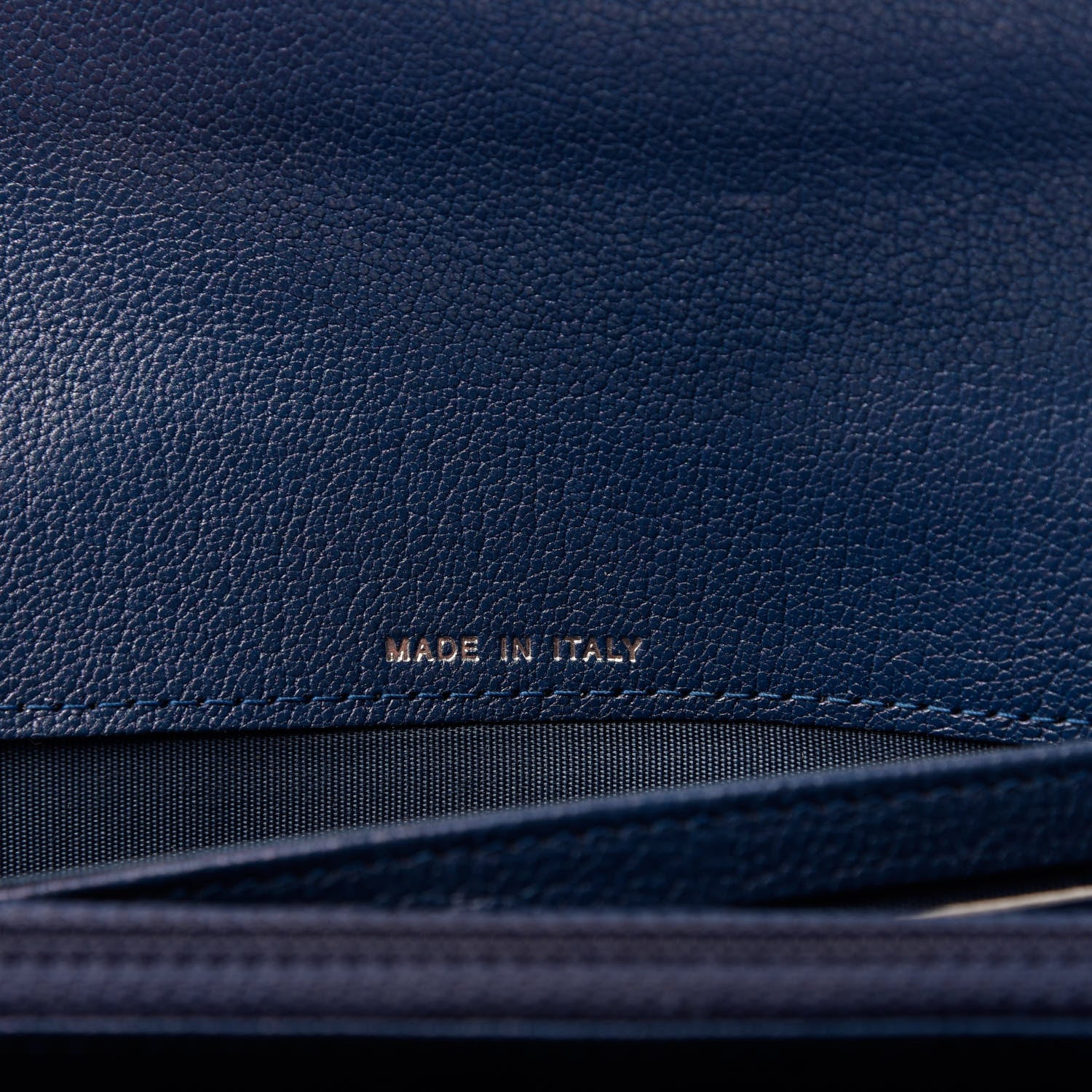 Chanel Goatskin Quilted Boy Flap Wallet Blue 7 of 7