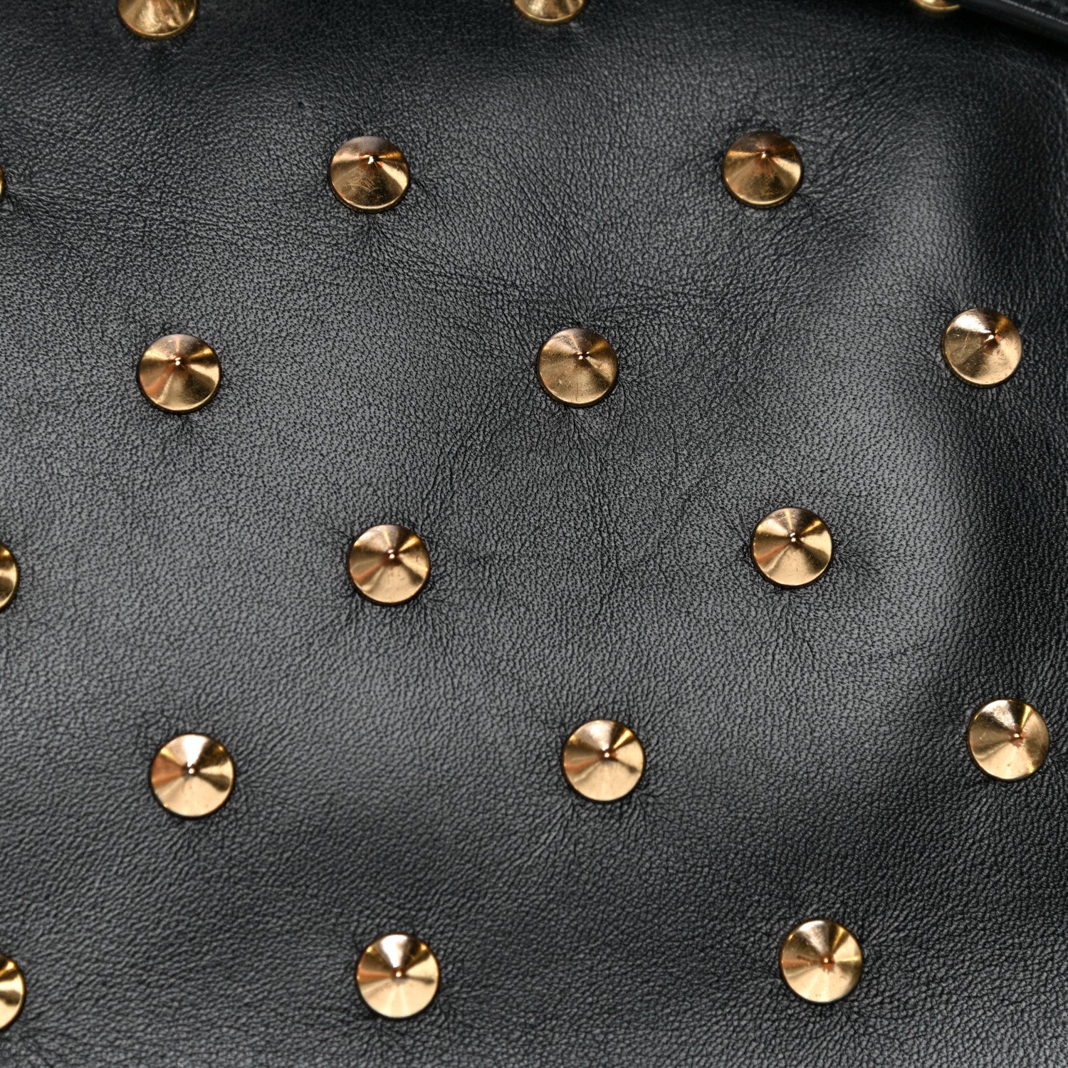 Alexander McQueen Calfskin Studded Small Padlock Crossbody Bag Black 18 of 21