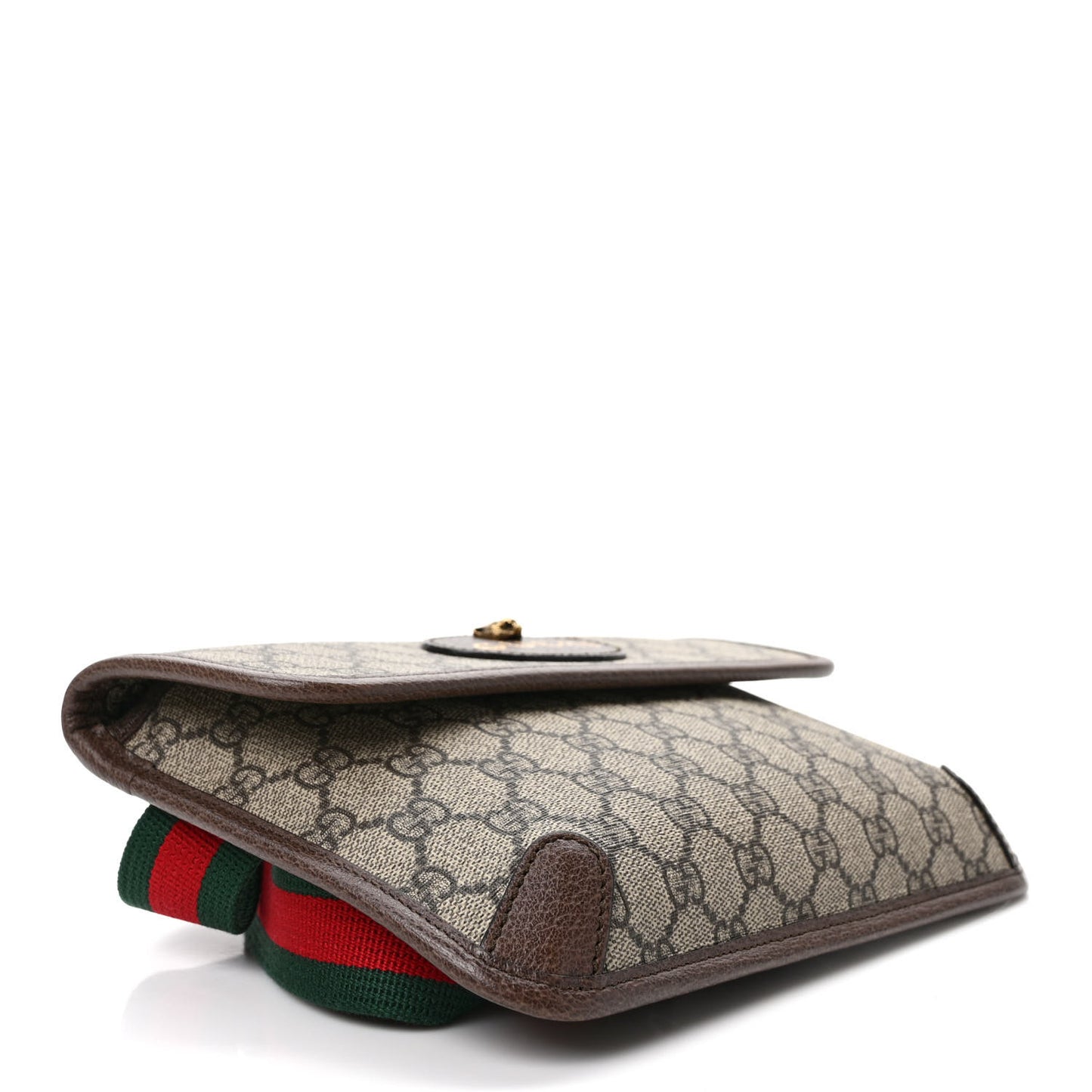 GG Supreme Monogram Neo Vintage Web Belt Bag Brown