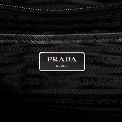 Prada Tessuto Nylon Saffiano Medium Backpack Black 6 of 9