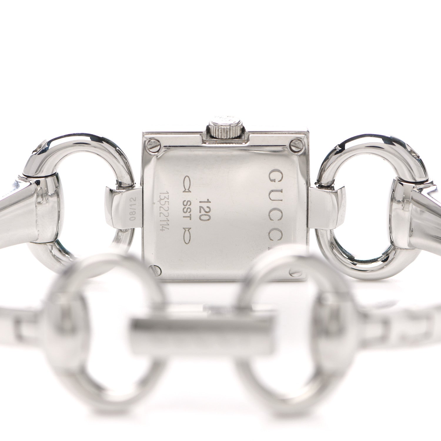 Gucci Stainless Steel Diamond 18mm Tornabuoni Quartz Watch 4 of 5