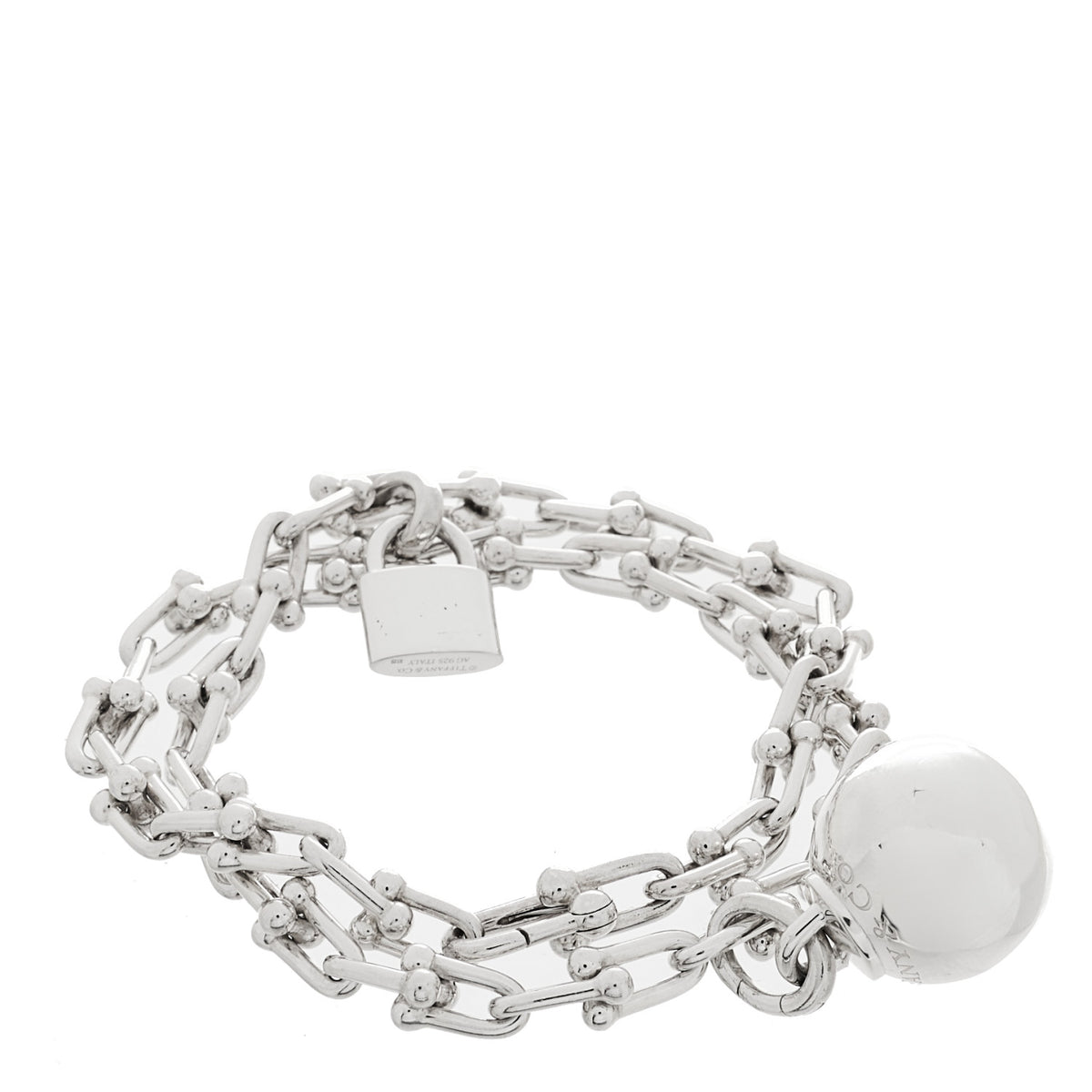 Tiffany Sterling Silver HardWear Wrap Bracelet 1 of 4