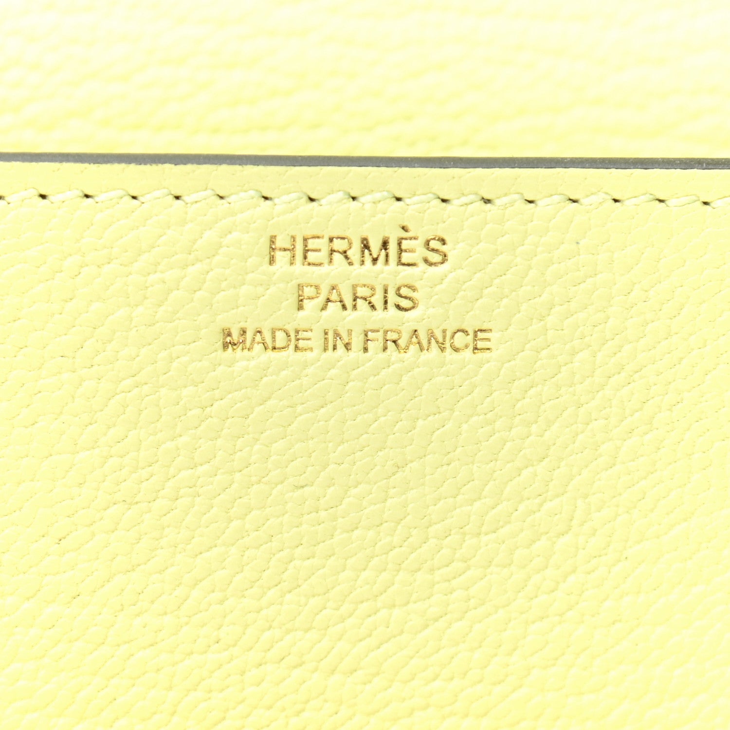 Hermes Chevre Mysore Roulis Slim Wallet Jaune Poussin 7 of 8