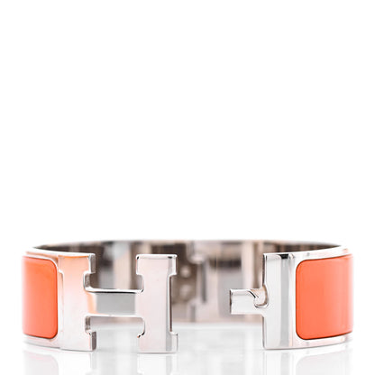 Hermes Enamel Wide Clic Clac H Bracelet PM Orange 4 of 4