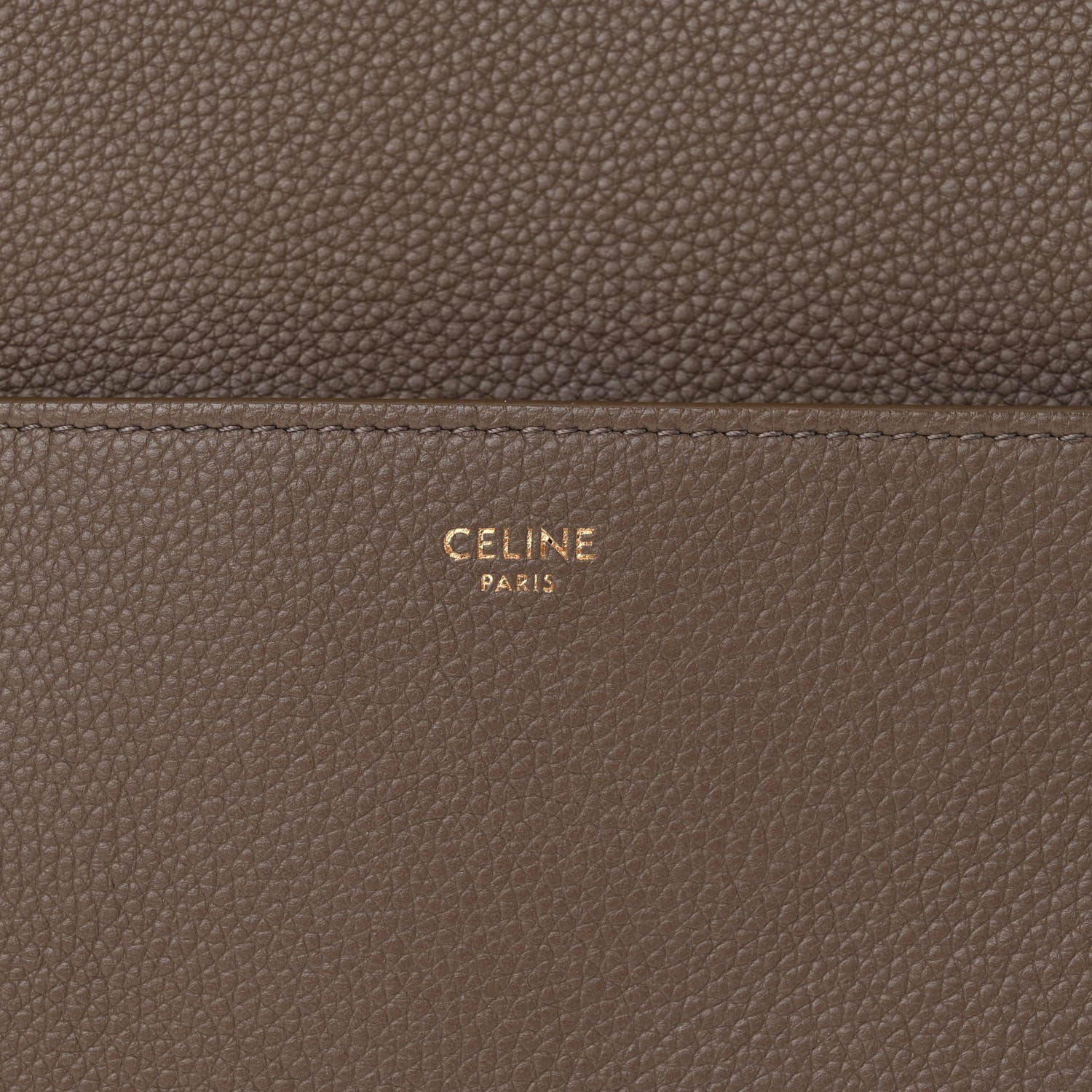 Celine Soft Grained Calfskin Sangle Bucket Bag Taupe 7 of 13