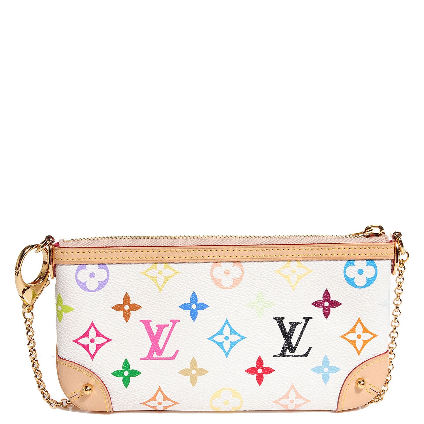 Monogram Multicolor Pochette Milla MM White