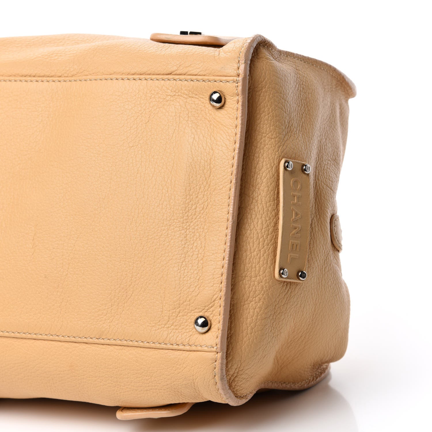 Chanel Deerskin Medium Bolt Bag Beige 7 of 13