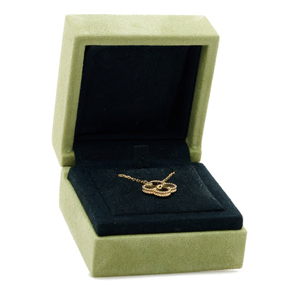 Van Cleef & Arpels 18K Yellow Gold Guilloche Vintage Alhambra Pendant Necklace 6 of 6