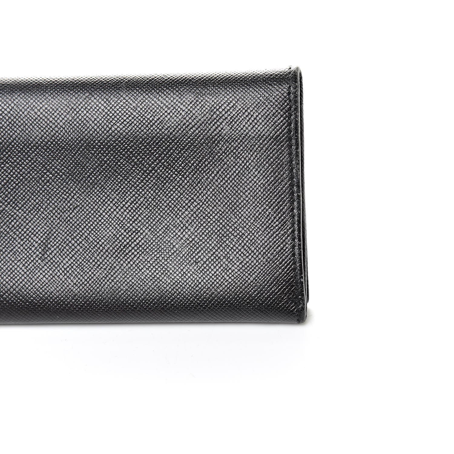 Prada Saffiano Bi-Fold Card Holder Wallet Black 11 of 14