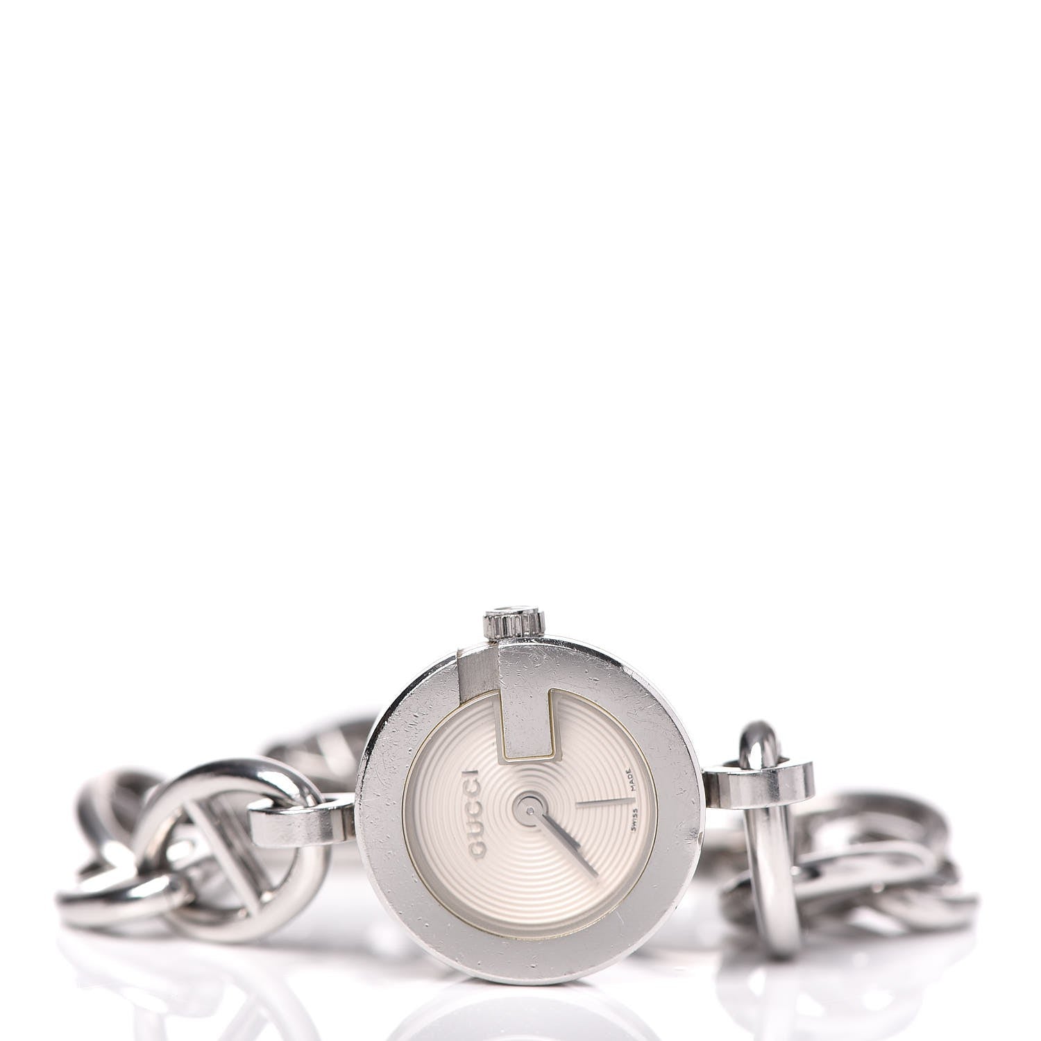 Gucci Stainless Steel 22mm G Charms Quartz Watch 4 of 8
