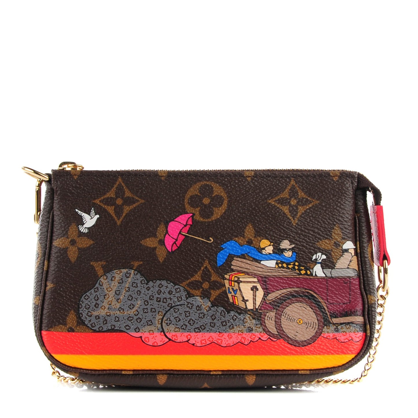 Monogram 2015 Christmas Animation Mini Pochette Accessories