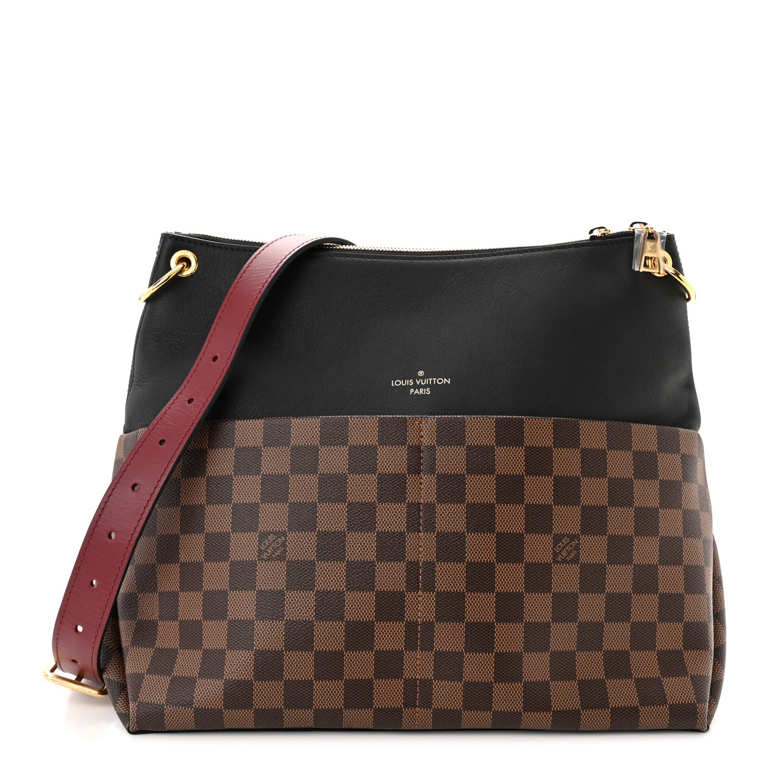 Louis Vuitton Damier Ebene Calfskin Maida Black 1 of 9