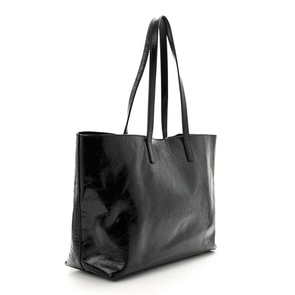 Saint Laurent Patent Calfskin Large Shopping Tote Black 6 of 21