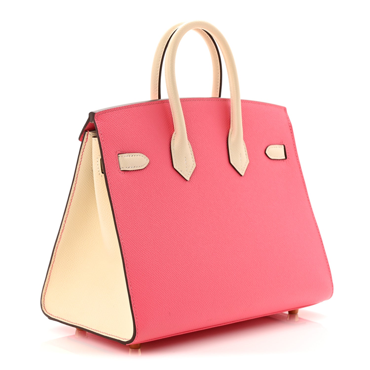 Hermes Epsom Horseshoe Birkin Sellier 25 Rose Azalee Nata 4 of 13