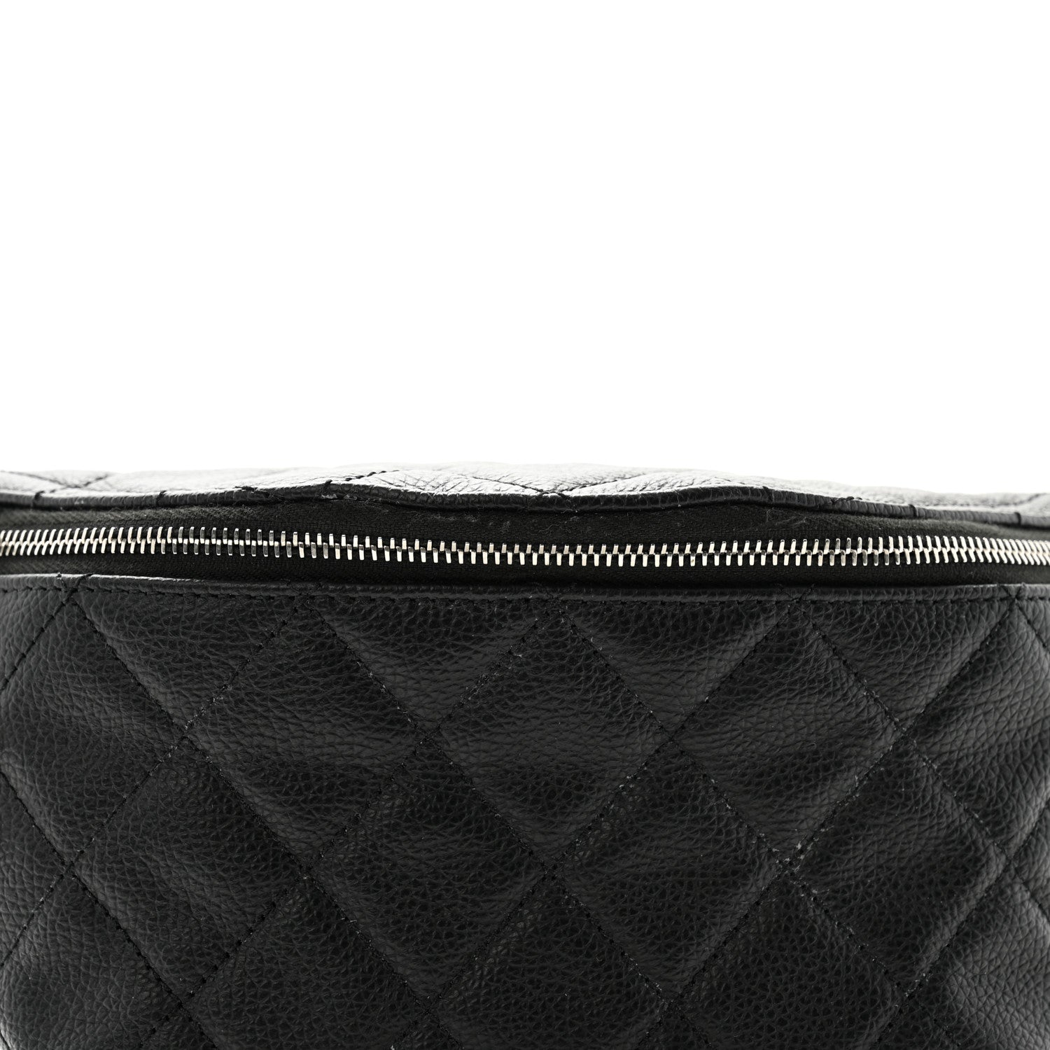 Chanel Grained Calfskin Quilted Waist Belt Bag Black 8 of 12