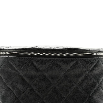 Chanel Grained Calfskin Quilted Waist Belt Bag Black 8 of 12