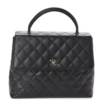Chanel Caviar Quilted Jumbo Kelly Flap Black 1 of 10