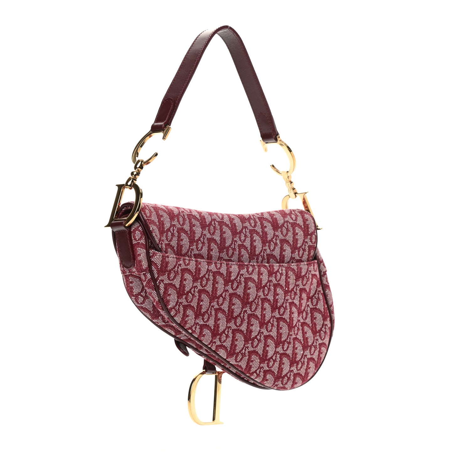 Monogram Saddle Bag Burgundy