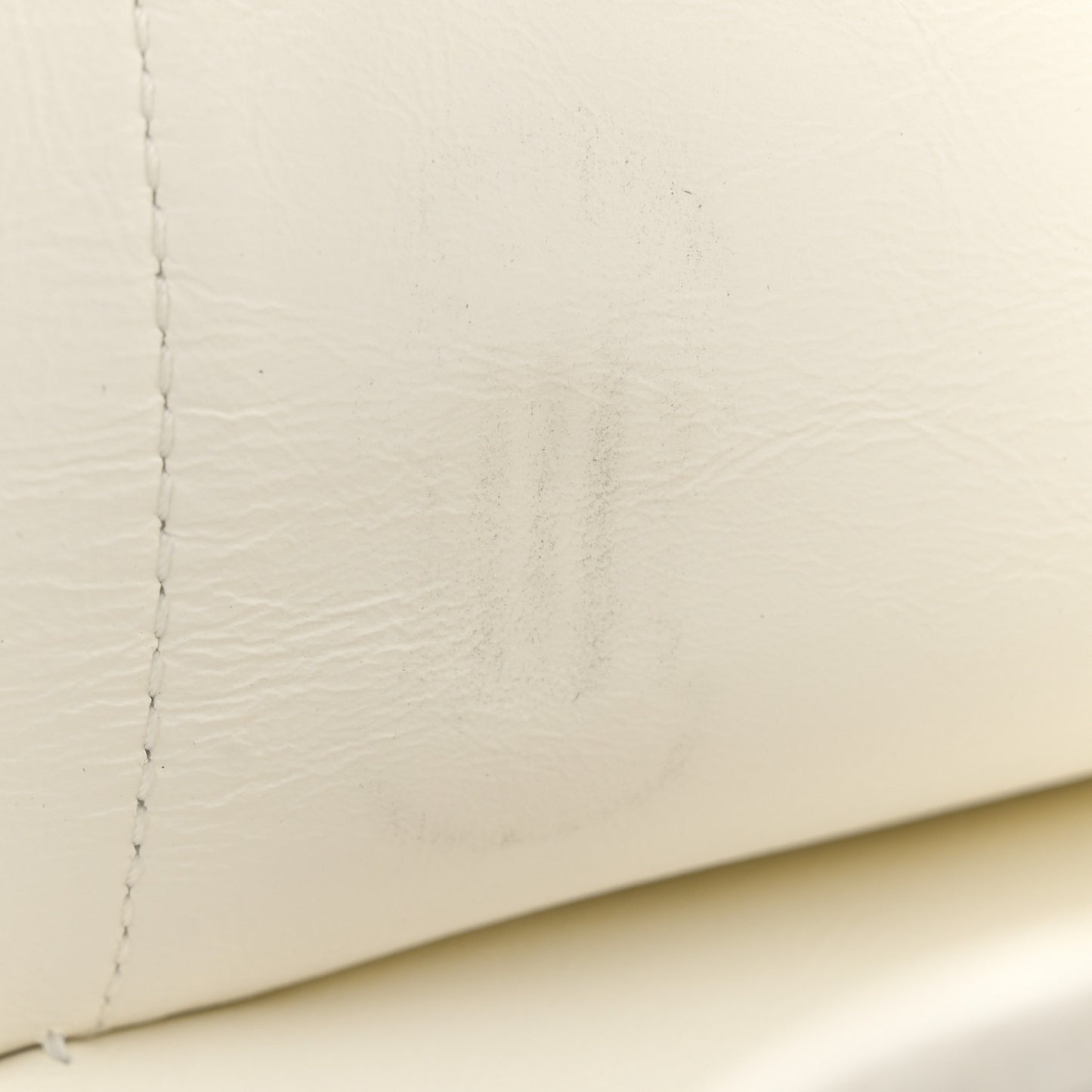 Aged Calfskin Quilted 2.55 Reissue 225 Flap White