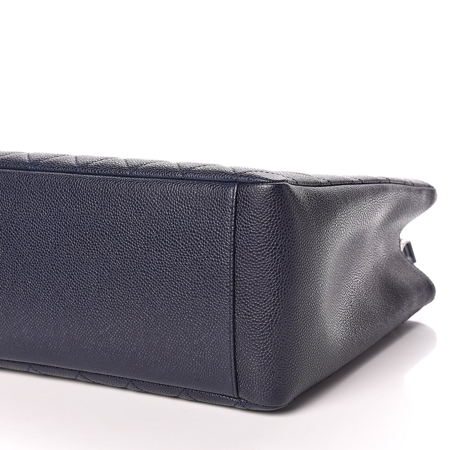 Caviar Quilted Grand Shopping Tote GST Navy Blue