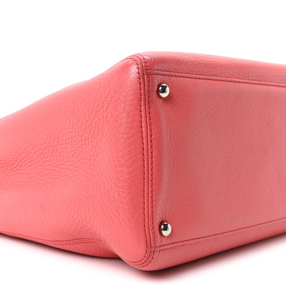 Chanel Calfskin Cerf Executive Shopper Tote Coral 10 of 11