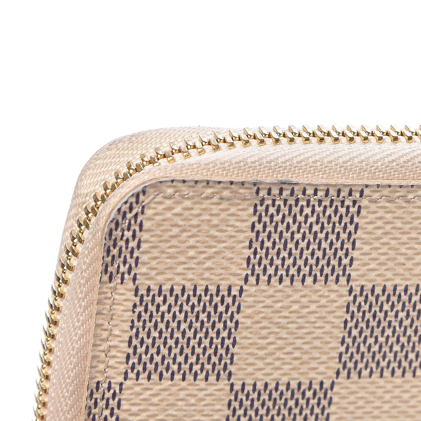 Damier Azur Clemence Wallet Rose Ballerine