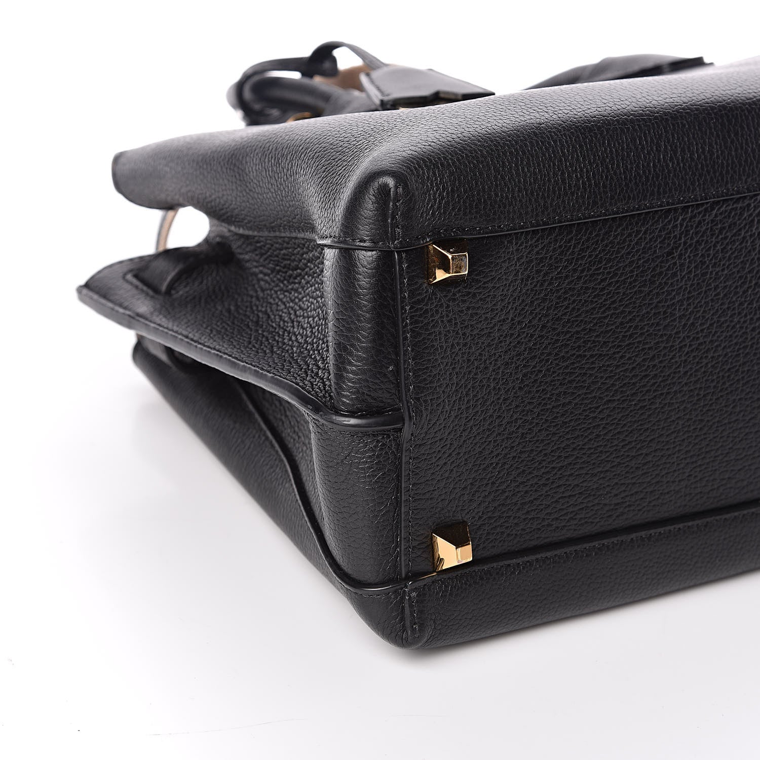 MCM Grained Calfskin Medium Milla Tote Black 7 of 9