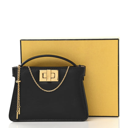 Fendi Nappa Sigma Pico Peekaboo Charm Black 7 of 7