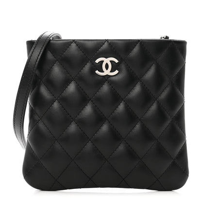Chanel Lambskin Quilted Crossbody Bag Black 1 of 9