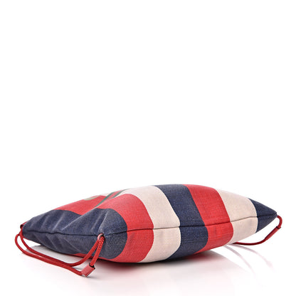 Gucci Canvas Logo Sylvie Stripe Drawstring Backpack Red 4 of 9