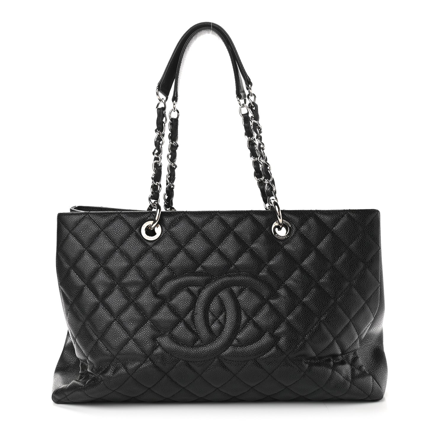 Caviar Quilted XL Grand Shopping Tote GST Black