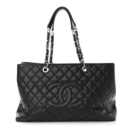 Chanel Caviar Quilted XL Grand Shopping Tote GST Black 1 of 12