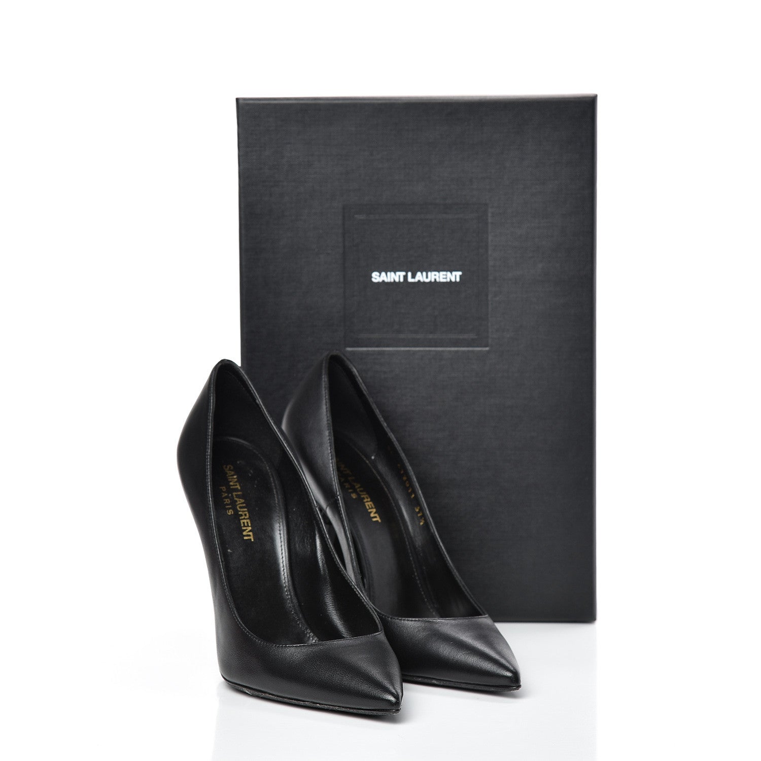 Saint Laurent Calfskin Opyum 110 Pumps 37.5 Black 10 of 10
