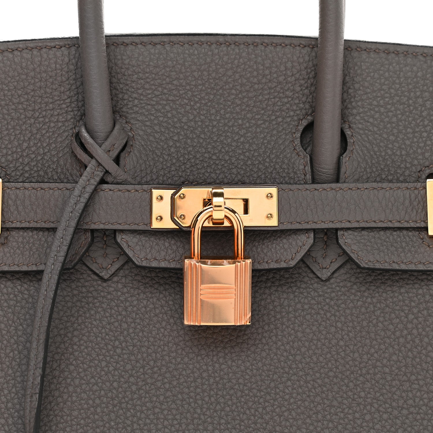 Hermes Togo Birkin 25 Etain 7 of 9