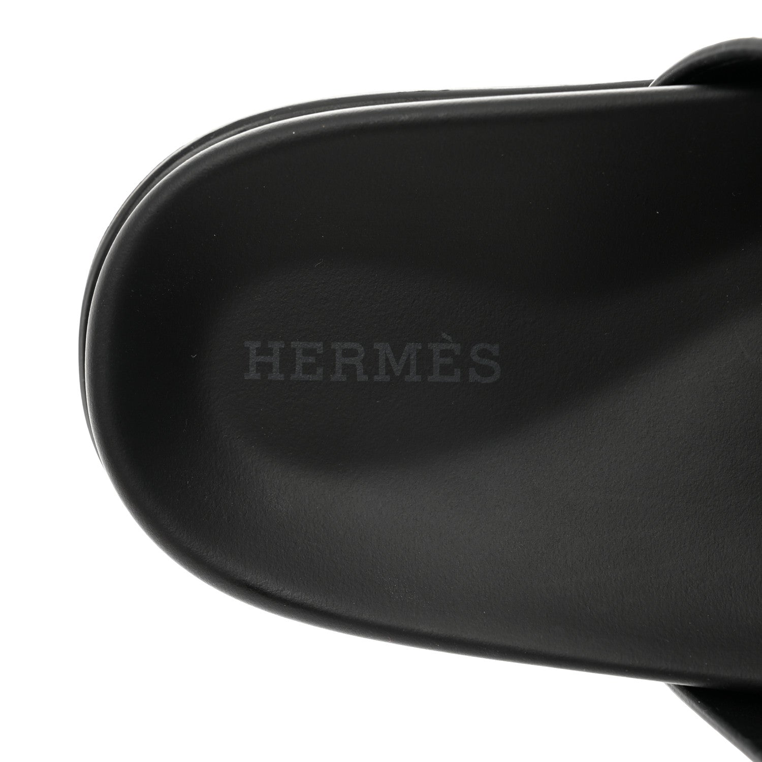 Hermes Calfskin Womens Chypre Sandals 38 Black 7 of 9