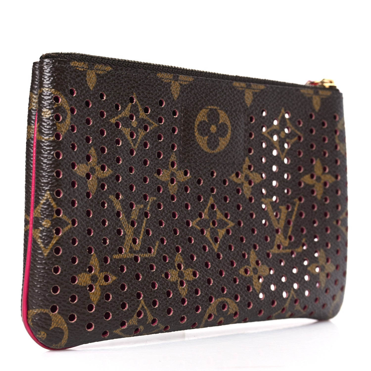 Louis Vuitton Monogram Perforated Pochette Plat Fuchsia 3 of 6