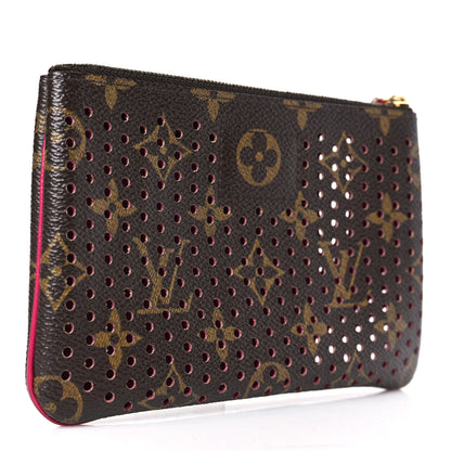 Louis Vuitton Monogram Perforated Pochette Plat Fuchsia 3 of 6