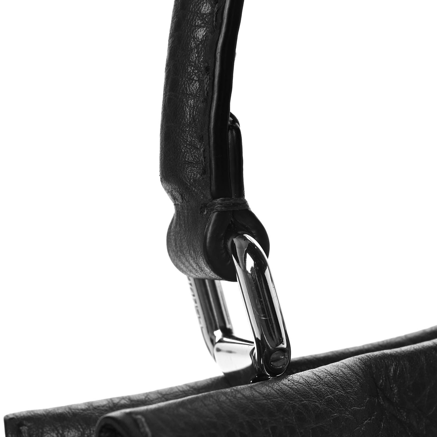Fendi Cuoio Romano Selleria Bi-Color Medium Peekaboo Iconic Satchel Asfalto Latte 18 of 18