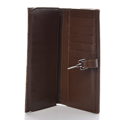 Gucci Monogram Calfskin Blake Continental Wallet Dark Brown 5 of 12