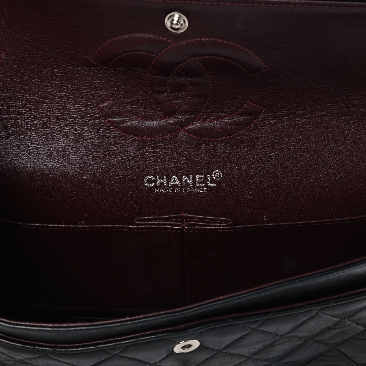 Chanel Lambskin Quilted Medium Double Flap Black 5 of 11