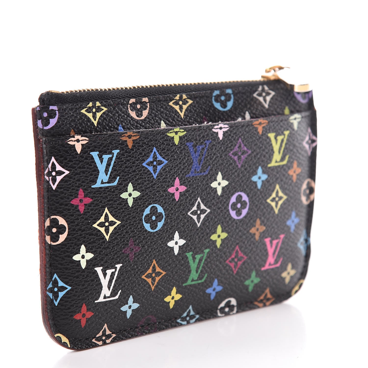 Louis Vuitton Monogram Multicolor Key Pouch Black Grenade 3 of 12